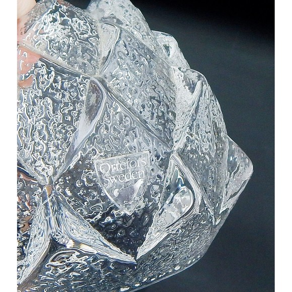 Orrefors Sweden Firefly Nimbus Artichoke Crystal Candle Holder - Picture 14 of 16